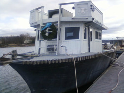 gray ghost boat, savannah river, augusta georgia, shrimp boat, 